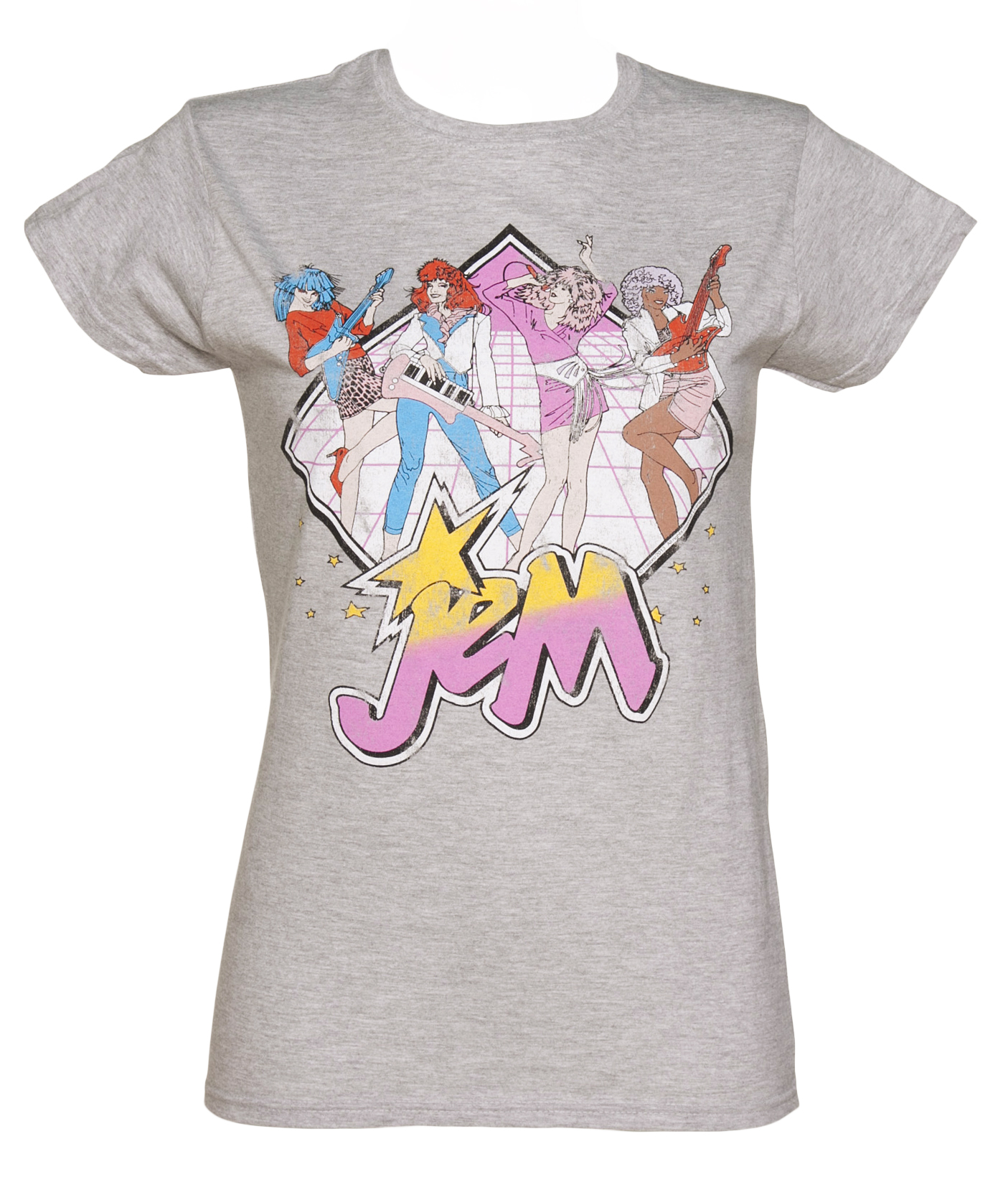 Ladies Sport Grey Retro Jem And The Holograms