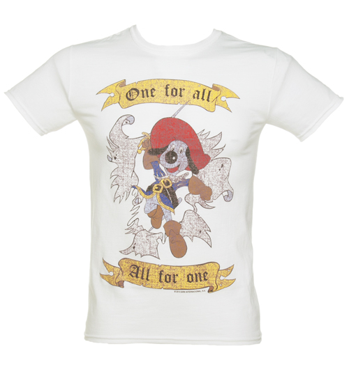 Mens Dogtanian White T-Shirt