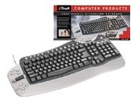 TRUST EASY SCROLL SILVERLINE KEYBOARD UK