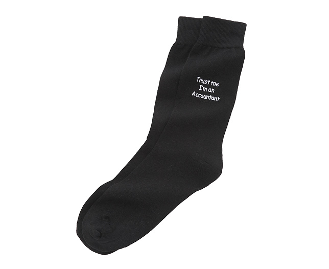 me I` an Accountant Socks