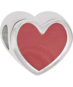 Truth Cutie Sterling Silver Pink Enamel Heart