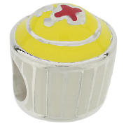 Truth Cutie Sterling Silver Yellow Cupcake Charm