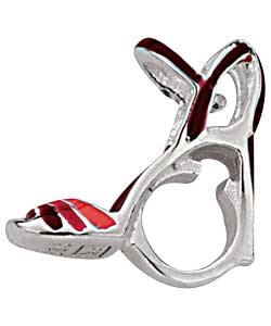 Truth Sterling Silver Enamel Shoe Charm