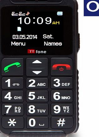 TTfone Dual 2 O2 Pay As You Go Big Buttons Senior UK Sim Free Mobile Phone with SOS Button, Large Display and Dual Sim