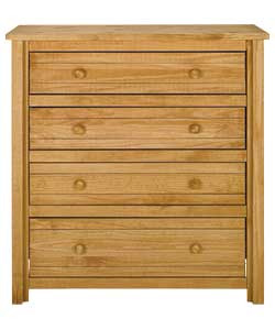 Tulum Chest of 4 Drawers - Light