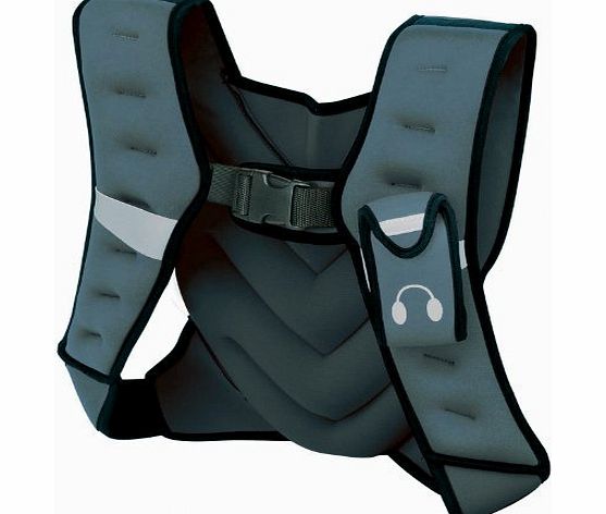 Tunturi Neoprene Weighted Vest - Grey, 5 Kg