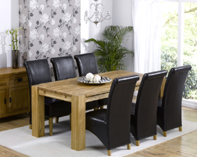 Oak Dining Table - 200cm & 6 Palermo