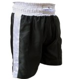 Turner Sports Kick boxing shorts muay thai kickboxing Short Martial Arts Contact Satin White Medium