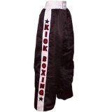 Turner Sports Thai boxing Trouser muay thai kick boxing Trousers kickboxing Martial Arts Contact Satin Black Large