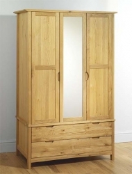 tuscany 3 Door 2 Drawer Wardrobe - complete