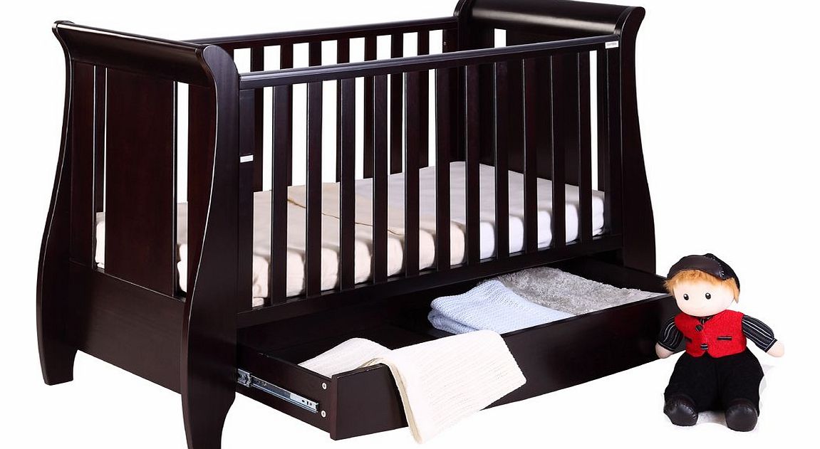 Katie Espresso Sleigh Cot