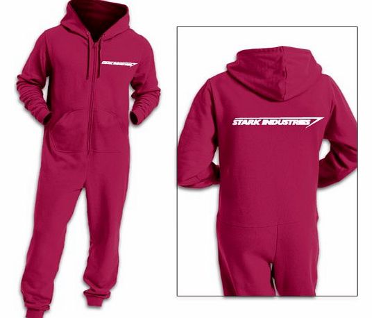 Stark Industries Adult Onesie - - Hot Pink Large/XLarge(40/42`` Chest)