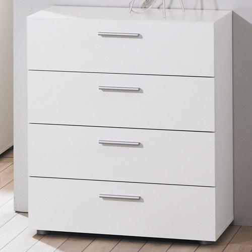 Tvilum Billi Pepe 4 Drawer Chest in White