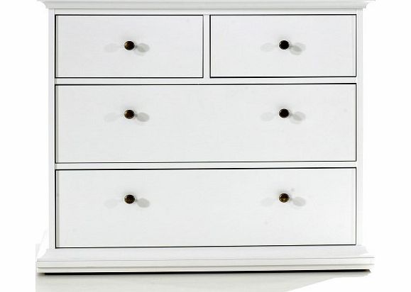 Tvilum Paris 2 2 Chest of Drawers in White