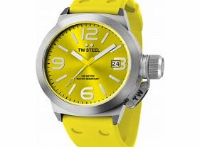 TW Steel Canteen Fashion Yellow Silicon Strap