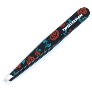 Tweezerman Floral Slant Tweezer - Rose