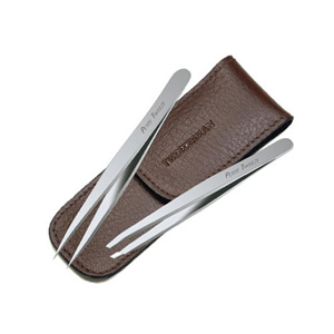 Tweezerman Petite Tweeze Set - Brown Case