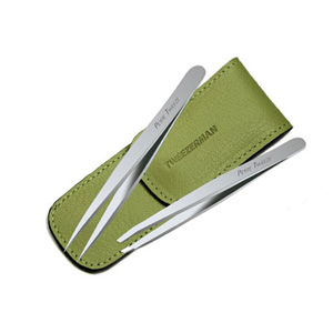 Tweezerman Petite Tweeze Set - Green Case