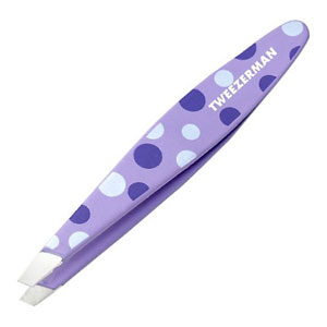 Tweezerman Polka Dot Mini Slant Tweezer - Lavender