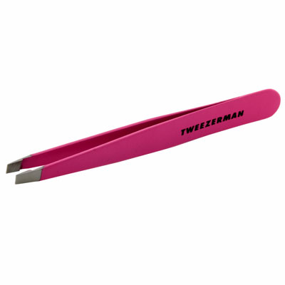 Professional Neon Pink Slant Tweezers