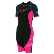 TWF Wetsuit Shortie Womens Size 14, Pink