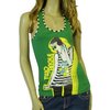 Nadine Angus Supermodel Green Tank Top