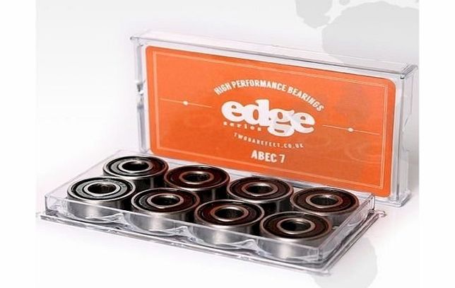 Two Bare Feet 8 x ABEC 7 or 9 BEARINGS for skateboard edge cruiser by TWO BARE FEET (ABEC 7)