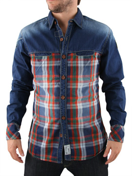 Navy The Bucket Denim Shirt