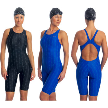 TYR Female Fusion 2 Short John Aeroback Swimsuit