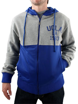 Blue/Grey Marl Zip Thro Track Top