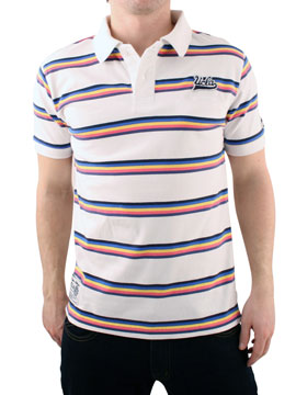 White Stripe Polo Shirt