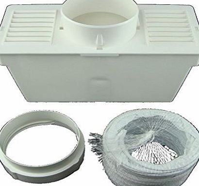 Ufixt AEG, Ariston, Beko, Bendix, Blomberg, Bosch, Cannon and Creda Universal Tumble Dryer CONDENSER VENT KIT Box With Hose