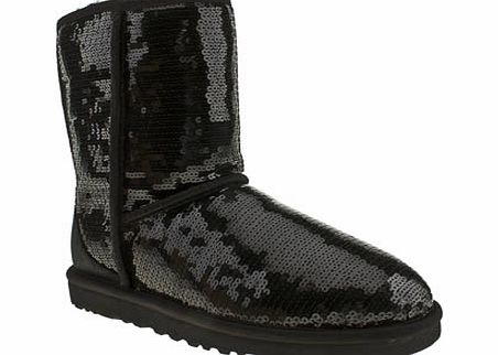 ugg australia Black Classic Short Sparkles Boots