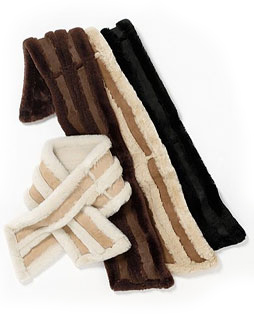 Exposed Pull-Through Scarf Chestnut