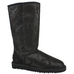 Ugg Female Classic Tall Ii Baroque Suede Upper Casual in Black