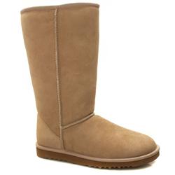 Female Classic Tall Ii Suede Upper Alternative in Beige