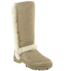 Ugg Female Sunburst Tall Suede Upper Casual in Stone