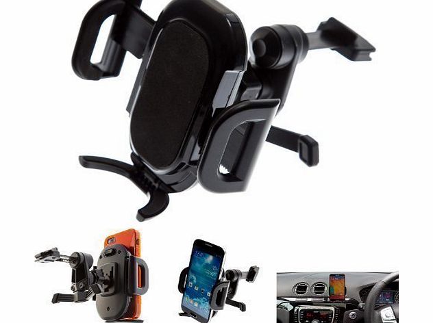 UltimateAddons Ultimate Addons Pro Air Vent V2 Car Mount with Large Adjustable Black Holder to fit most Mobile Phones