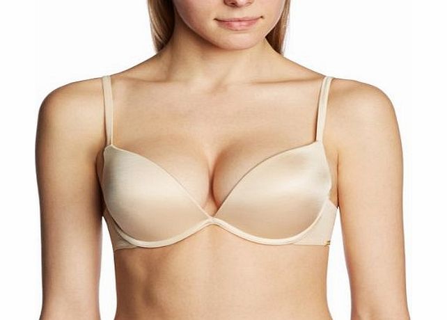 Ultimo Womens OMG Plunge Push-Up Everyday Bra, Beige (Nude), 38B