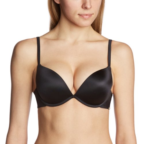 Womens OMG Plunge Push-Up Everyday Bra, Black, 34B