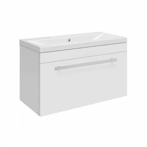 Design High Gloss White 600 Wall Mounted Vanity