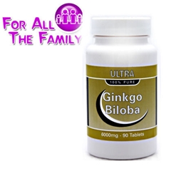 Ginkgo Biloba 6000mg - 90 tablets