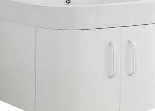 Ultra Mote Stylish White Wall Mounted Bathroom Vanity