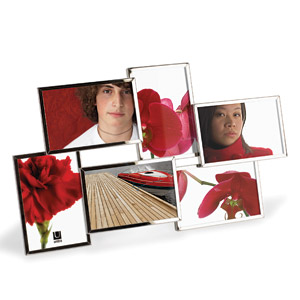 Umbra Flo Chrome Six Photo Frame