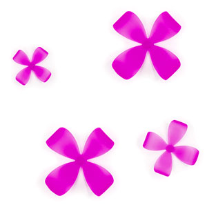 Pink 20 Wallflower Wall Decoration