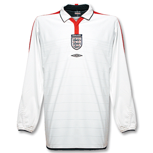 Umbro 03-05 England Home L/S shirt - Players