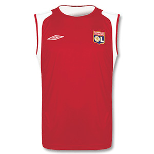 Umbro 06-07 Lyon Sleeveless Shirt - Red/White