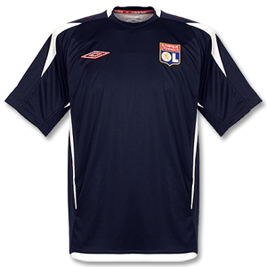 07-08 Olympic Lyon Training Jersey - Navy/White