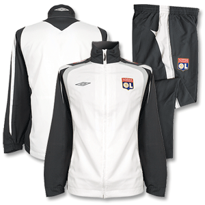 07-08 Olympic Lyon Travel Suit - White/Grey