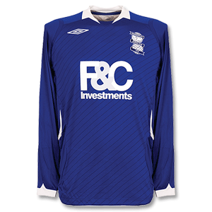 08-09 Birmingham City L/S Home Shirt - Blue